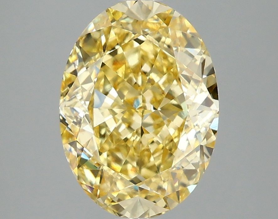 Loose Diamond - OVAL 3.08ct Fancy Intense Yellow VS1: Loose Diamond - OVAL 3.08ct Fancy Intense Yellow VS1 Source: This is a real non-mined Diamond that has been grown in a lab Shape: OVAL Carats: 3.08 Color: Fancy Intense Yellow Certification: IGI Video