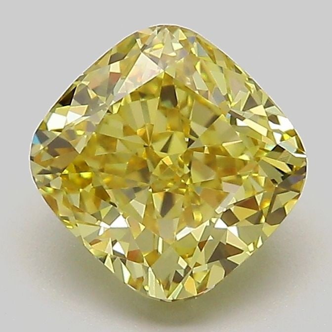 Loose Diamond - CUSHION MODIFIED 2.01ct Fancy Intense Yellow VS1 (1 of 1)