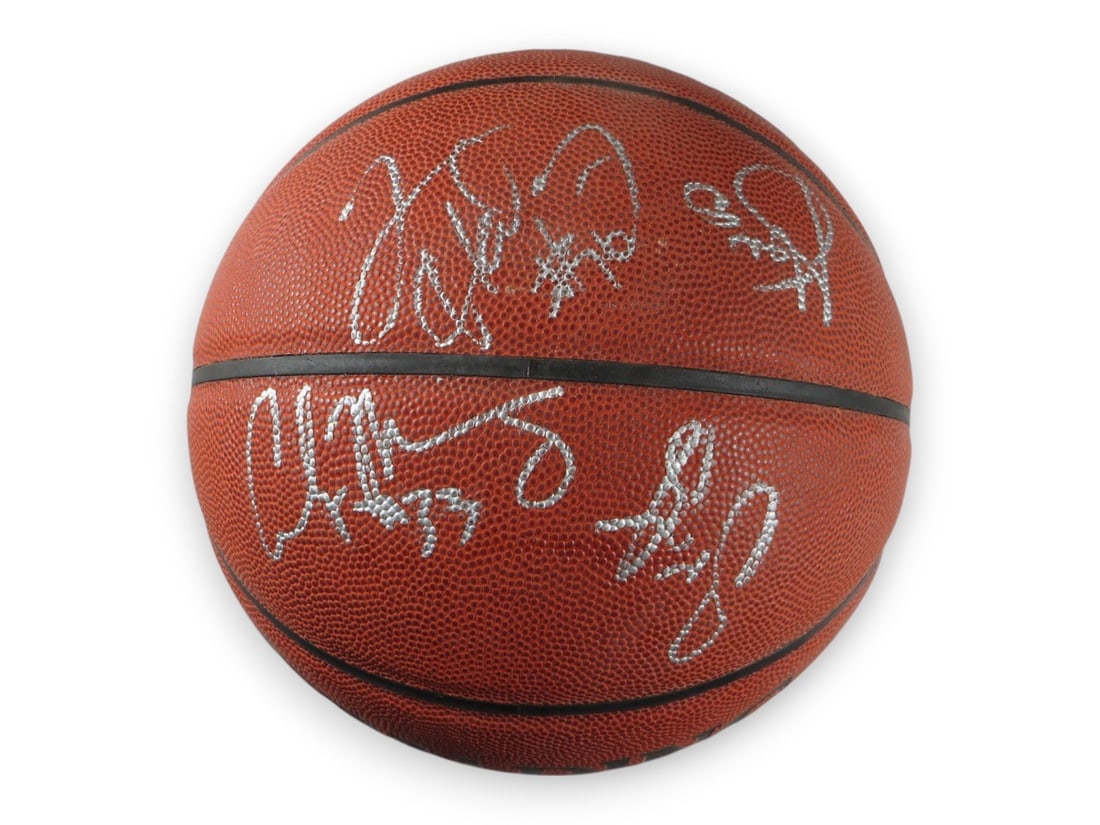 2000 Team USA Autographed Basketball PSA Signed by 10 Legends: 2000 Team USA Autographed Basketball PSA Signed by 10 Legends This is a 2000 Team USA Autographed Basketball featuring signatures from key players including Shareef Abdur-Rahim, Ray Allen, Vin Baker,