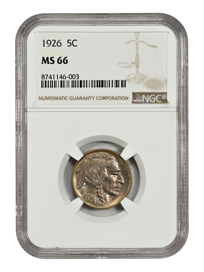 1926 NGC MS66 Buffalo Nickel 5C Uncirculated (1 of 4)