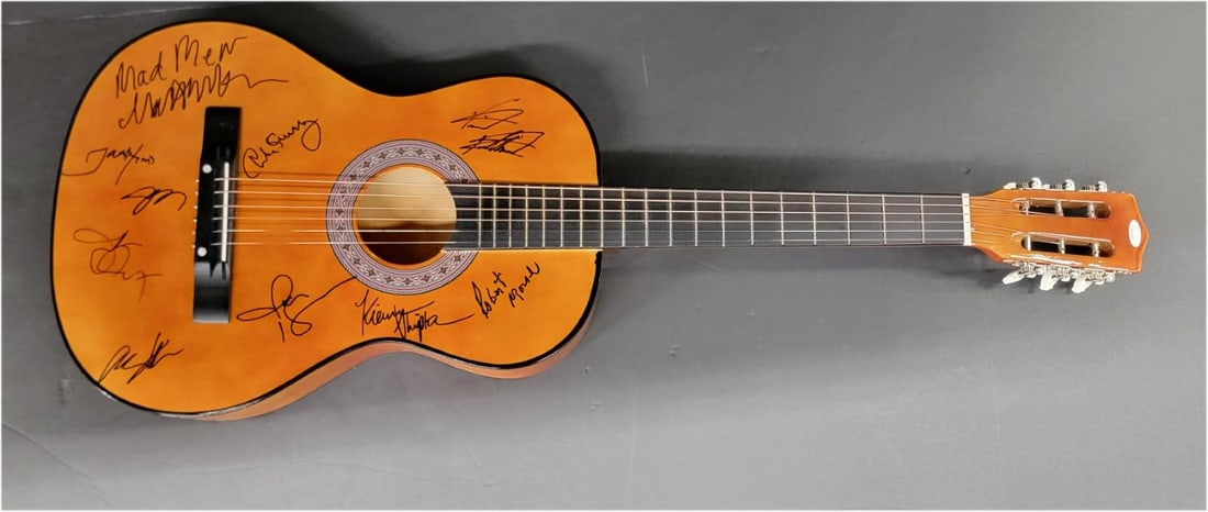 Mad Men Cast Signed Acoustic Guitar with JSA Authentication (1 of 5)