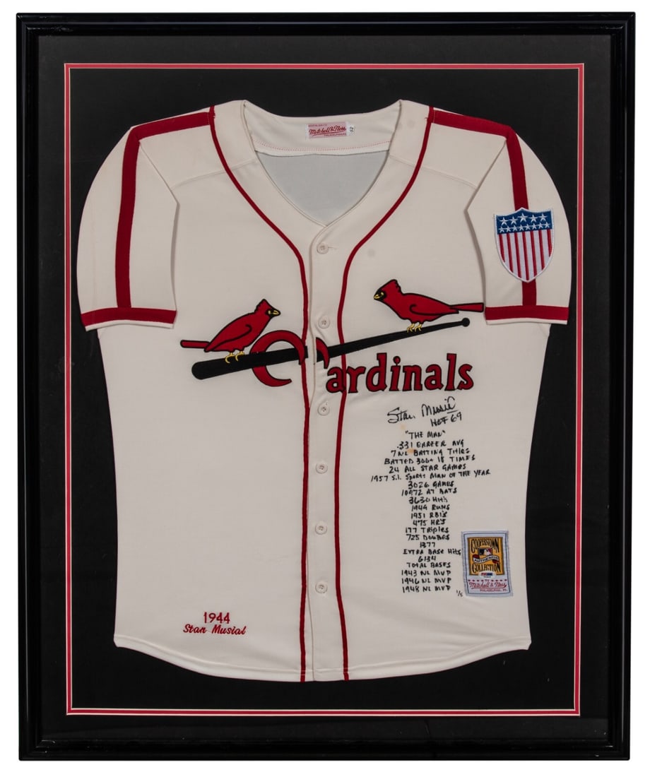 Stan Musial Signed Limited Edition Inscribed Jersey St. Louis Cardinals PSA DNA (1 of 5)