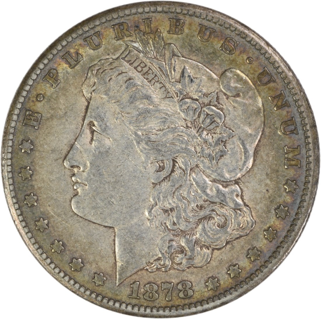 Carson City 1878 Morgan Dollar EF Grade 90 Percent Silver Uncertified Coin: Carson City 1878 Morgan Dollar EF Grade 90 Percent Silver Uncertified Coin This is an 1878-CC Morgan Silver Dollar from the Carson City Mint. Composed of 90% silver and 10% copper, this circulated coi