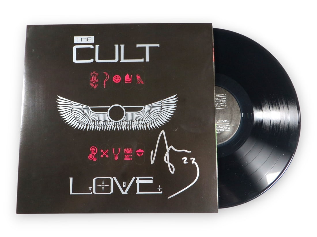 Ian Astbury Autographed Album Cover The Cult Love Beckett Authenticated: Ian Astbury Autographed Album Cover The Cult Love Beckett Authenticated This is an original autographed record album cover by Ian Astbury of The Cult, featuring the iconic album 'Love'. The item inclu