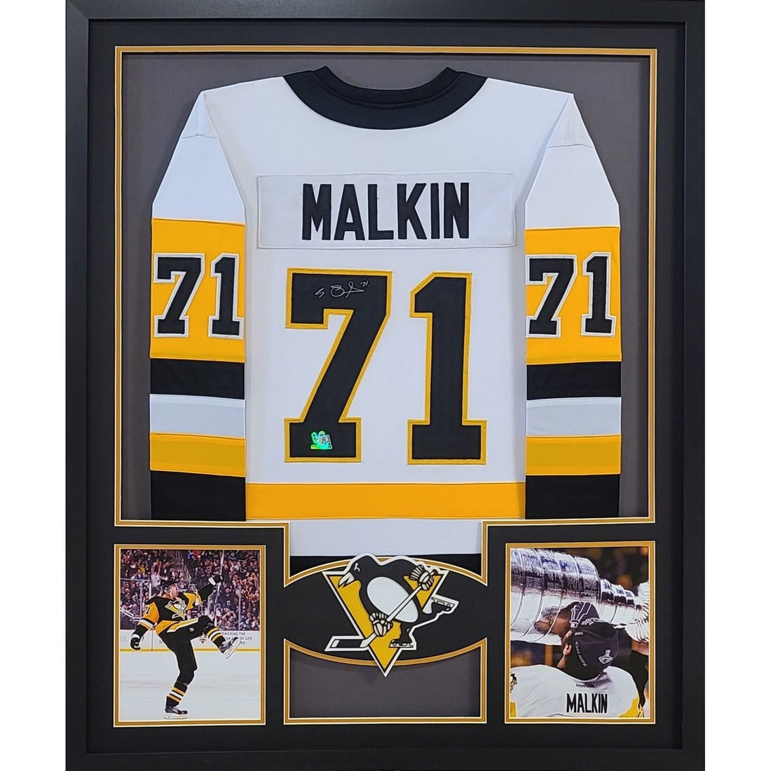 Evgeni Malkin Signed Jersey Framed Pittsburgh Penguins COA (1 of 2)