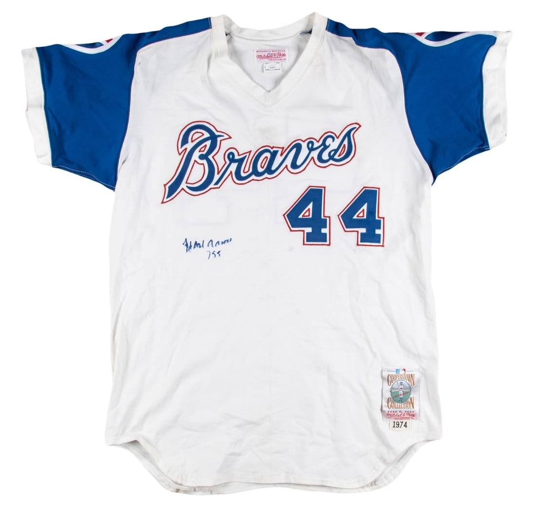 Hank Aaron Signed Authentic 1974 Braves Jersey JSA COA: Hank Aaron Signed Authentic 1974 Braves Jersey JSA COA Celebrate baseball history with this authentic Boston Red Sox jersey signed by the legendary Ted Williams. Known as the "Splendid Splinter," Will