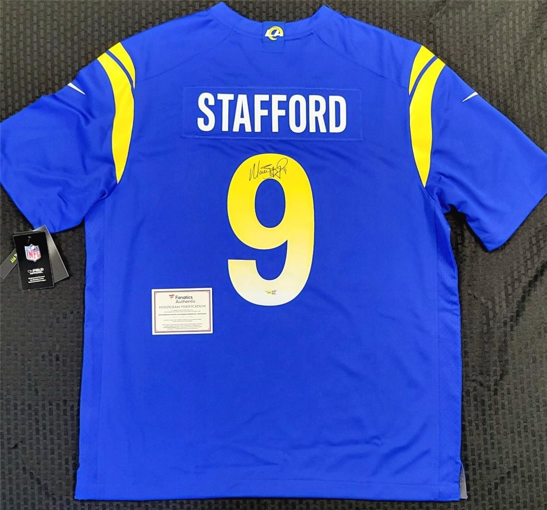 Matthew Stafford Autographed Nike Rams Super Bowl LVI Jersey Fanatics Authentic (1 of 9)