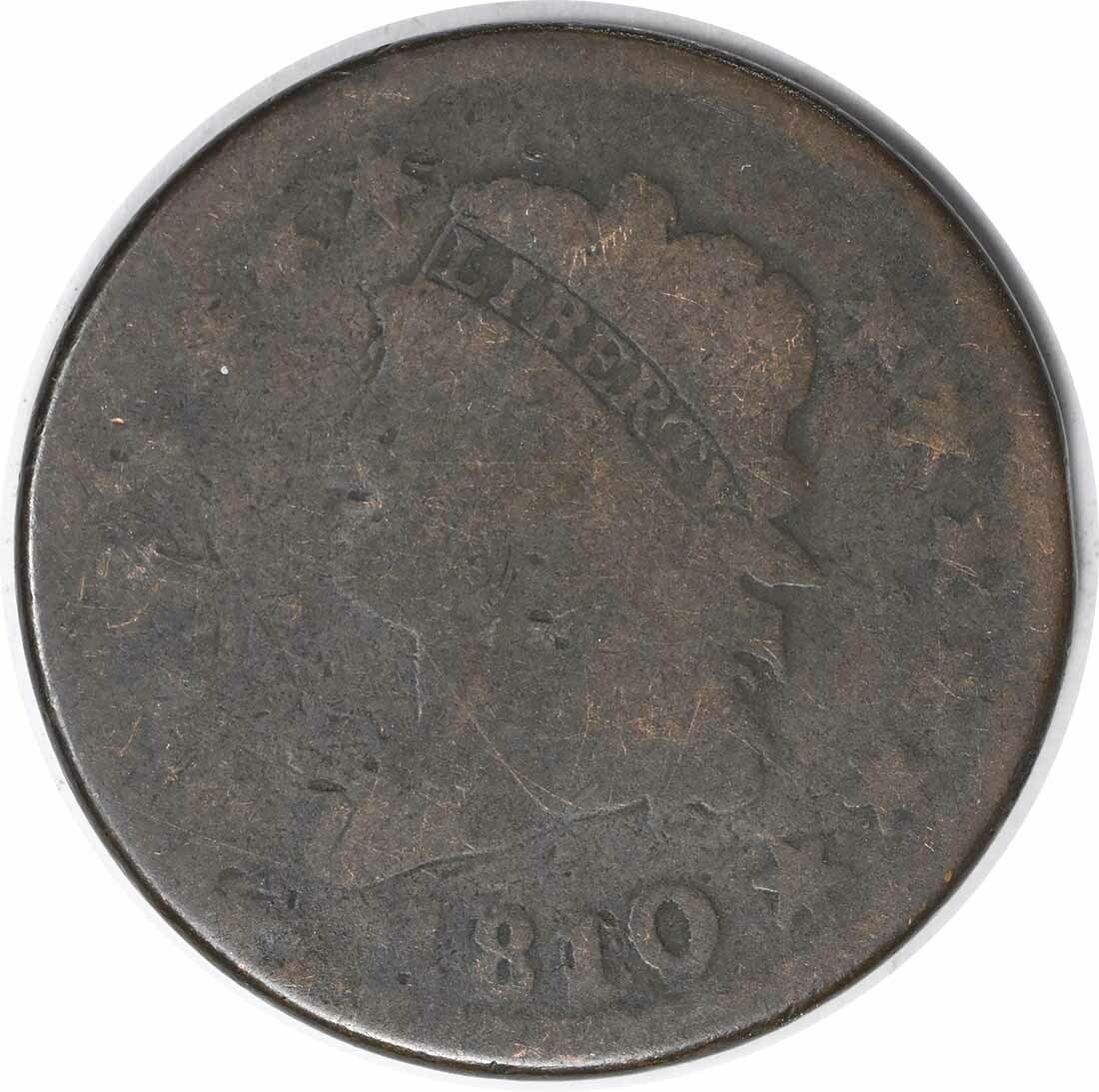 1810 Classic Head Large Cent Copper Coin John Reich 28mm Uncertified (1 of 2)