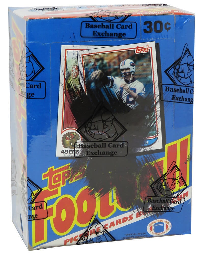 1982 Topps Football Unopened X-Out Wax Box BBCE Sealed 36 Packs (1 of 2)