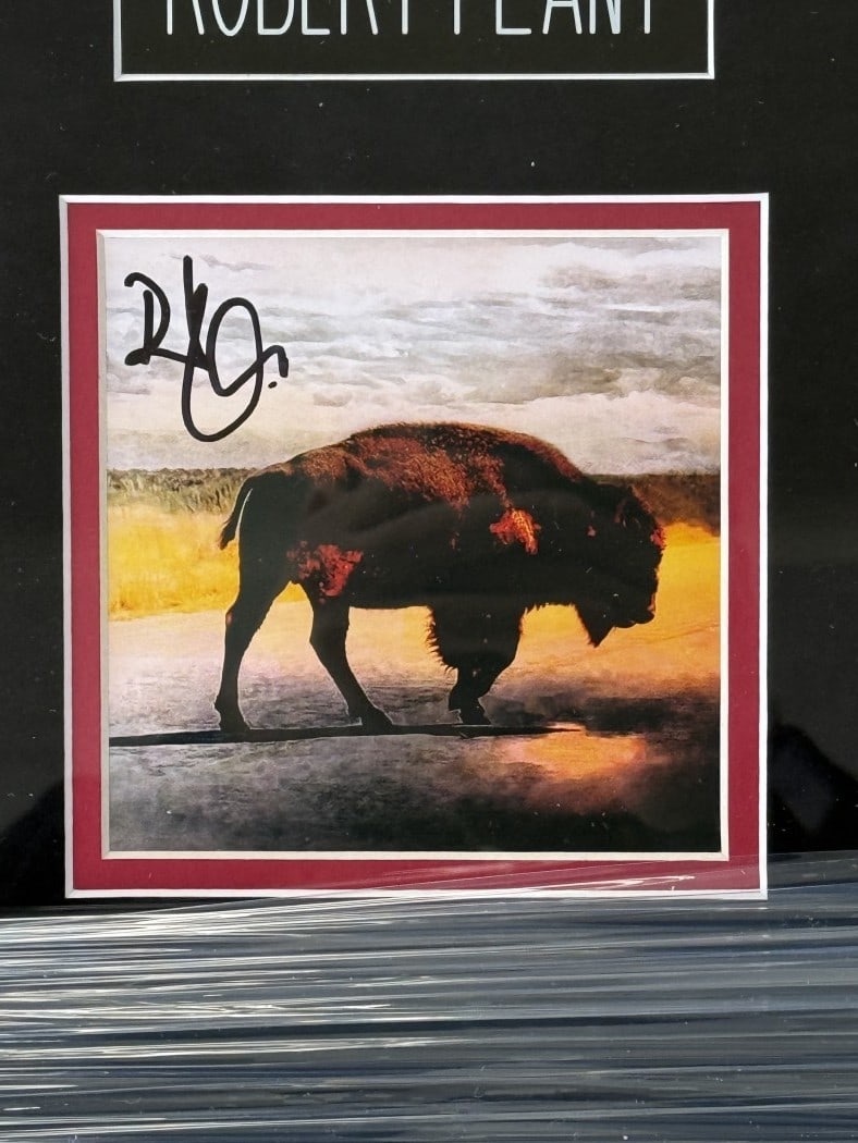 Framed Saving Grace CD Insert Signed by Robert Plant with JSA Authentication - 2