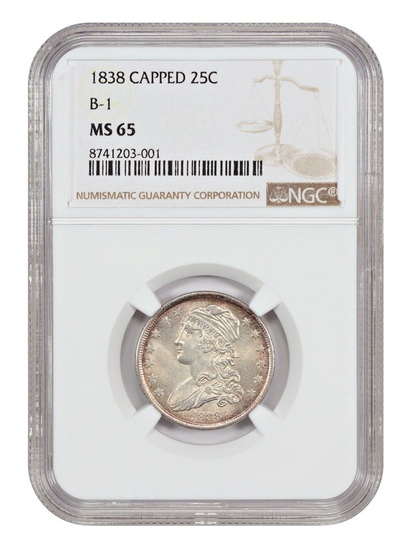1838 Capped Bust Quarter NGC MS65 Uncirculated Philadelphia Mint (1 of 4)