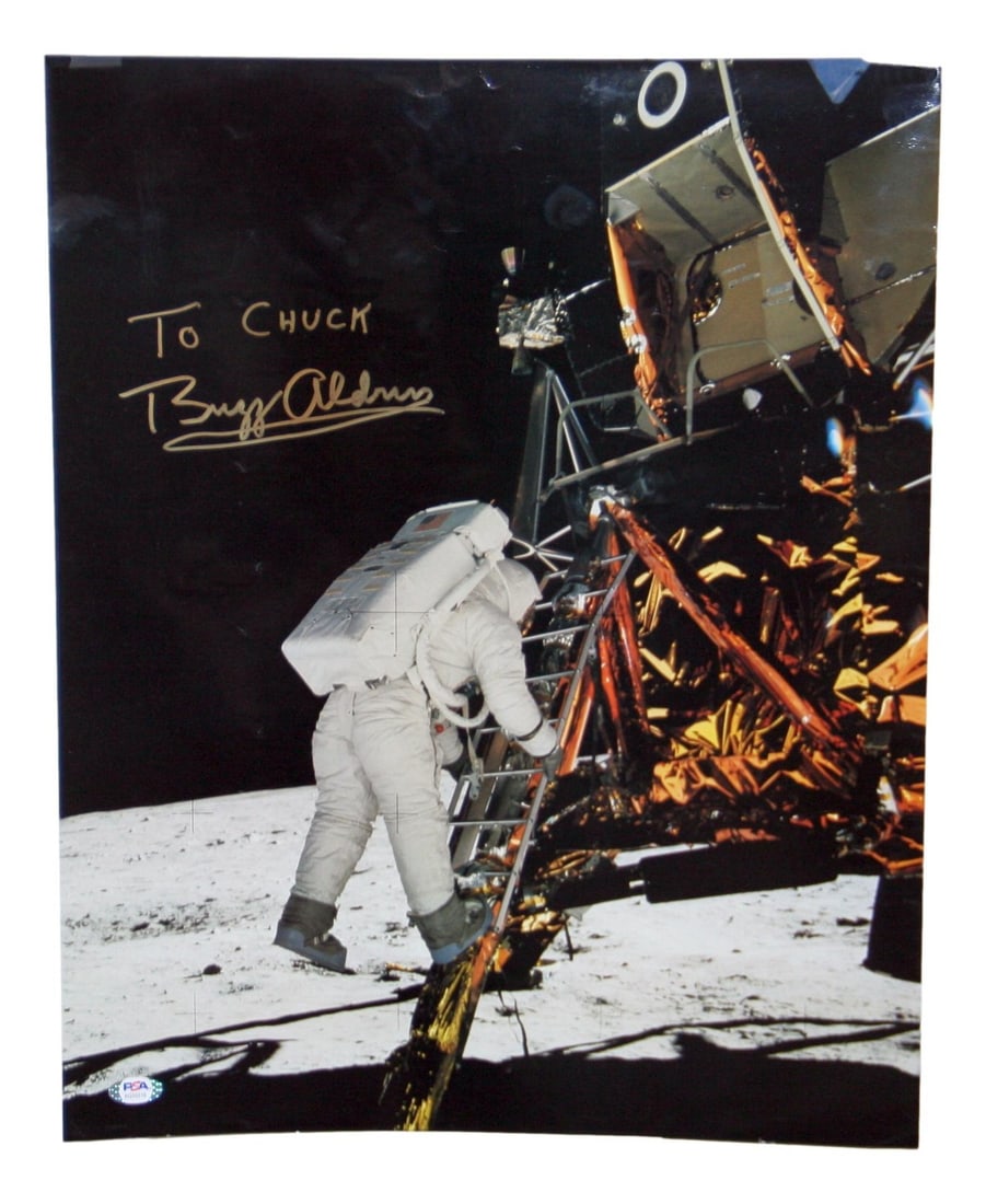 Buzz Aldrin Signed 16x20 Apollo 11 Photo PSA/DNA Authenticated (1 of 5)