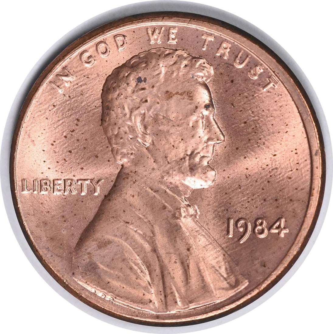 1984 Lincoln Cent DDO FS-102 Choice BU+ Uncertified Copper Coin (1 of 2)