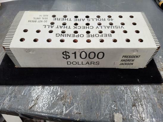 Sealed 1000-Coin Box 2008-P Andrew Jackson Dollar BU Presidential Series (1 of 1)