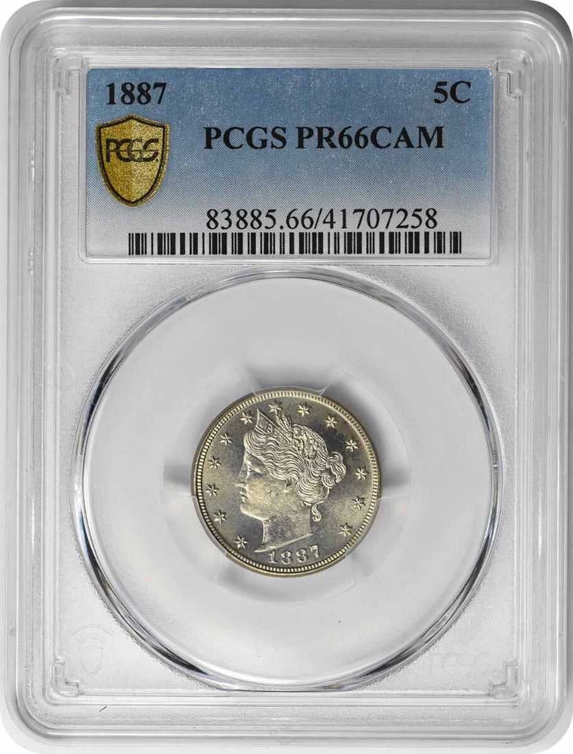 1887 Liberty Nickel 5C PR66CAM PCGS Uncirculated Proof (1 of 4)