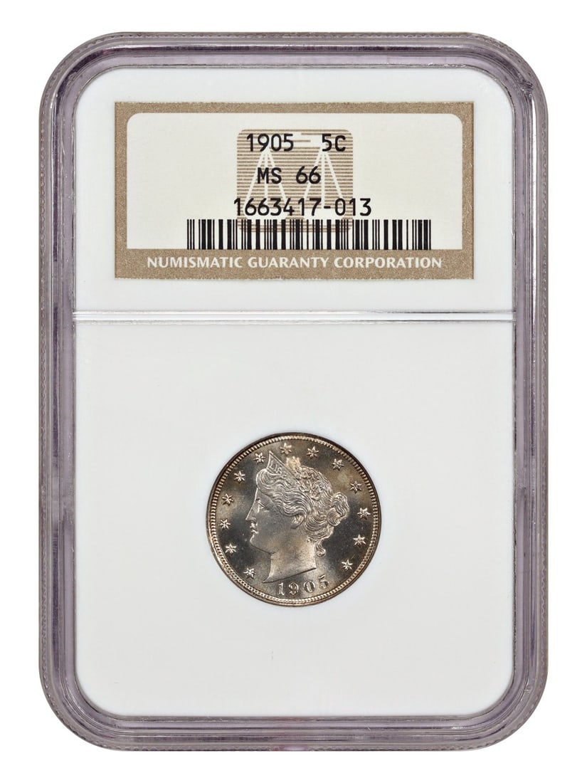 1905 NGC MS66 Liberty Nickel 5C Uncirculated (1 of 4)