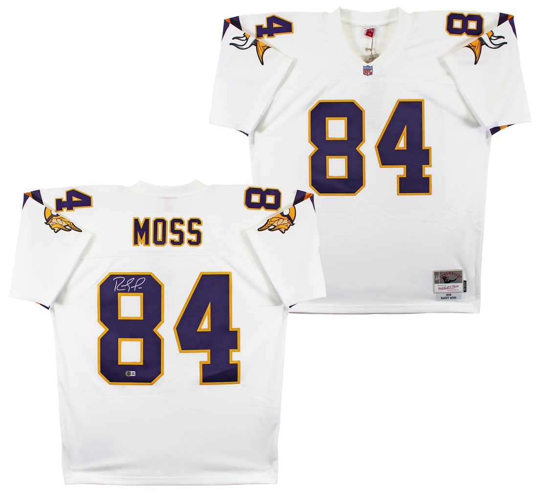 Randy Moss Signed 1998 Vikings Throwback Jersey BAS Authenticated (1 of 6)