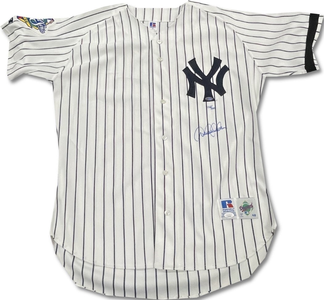 Derek Jeter Autographed Yankees Diamond Collection Jersey #/500 JSA Authenticated (1 of 9)