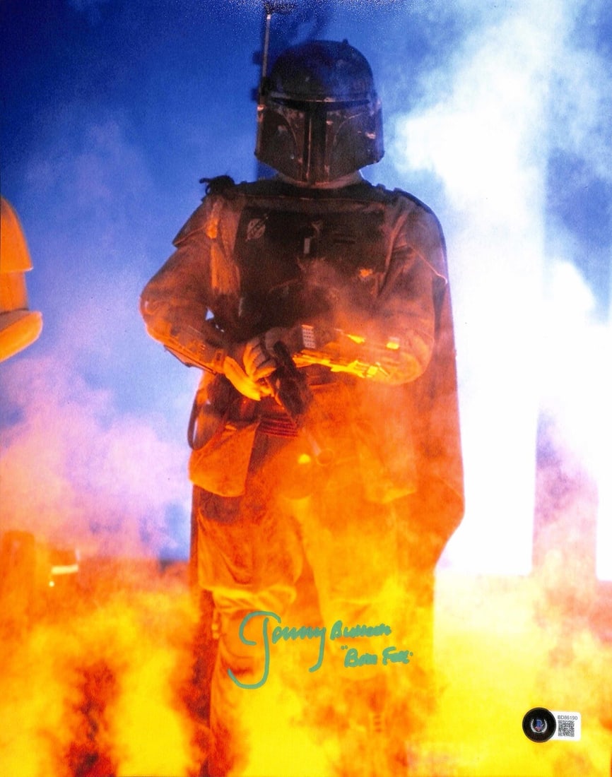 Jeremy Bulloch Signed 11x14 Boba Fett Photo Beckett Authenticated: Jeremy Bulloch Signed 11x14 Boba Fett Photo Beckett Authenticated This is an autographed 11x14 photograph signed by Jeremy Bulloch, who portrayed Boba Fett in Star Wars: The Empire Strikes Back and Re