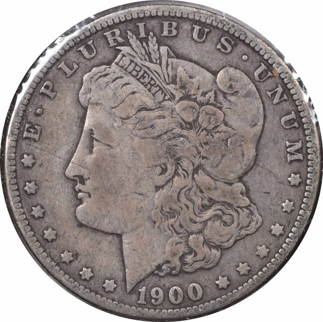 1900-O Morgan Silver Dollar 90% Silver George T Morgan Uncertified: 1900-O Morgan Silver Dollar 90% Silver George T Morgan Uncertified This 1900-O/CC Morgan Silver Dollar is a circulated coin featuring a composition of 90% silver and 10% copper. Designed by George T.