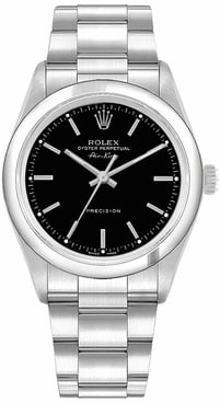 Rolex Air-King Oyster Bracelet Black Dial Reference 14000 Watch (1 of 4)