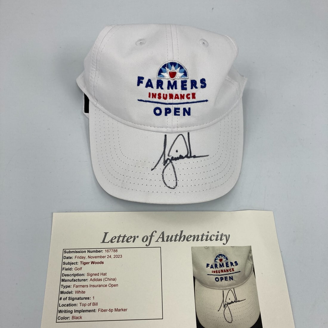 Tiger Woods Autographed PGA Golf Hat with JSA COA (1 of 8)