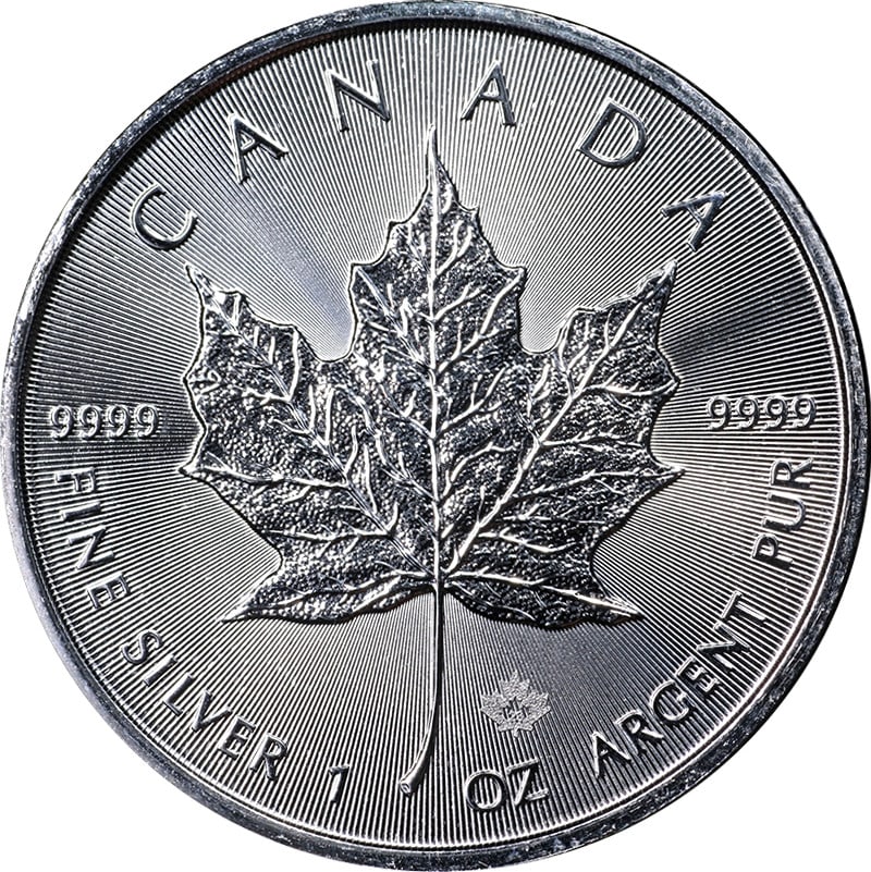 2023 Maple Leaf Silver 1 oz $5 Coin Uncirculated Canada BU (1 of 2)