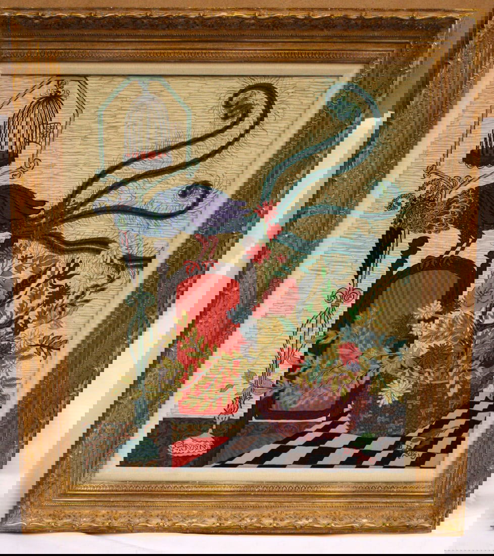 Original Oil Painting 'The Evil Bird Escapes' by Diana Bryer: Original Oil Painting 'The Evil Bird Escapes' by Diana Bryer Experience the captivating beauty of this original oil painting by renowned US artist Diana Bryer, titled "The Evil Bird Escapes." This exp