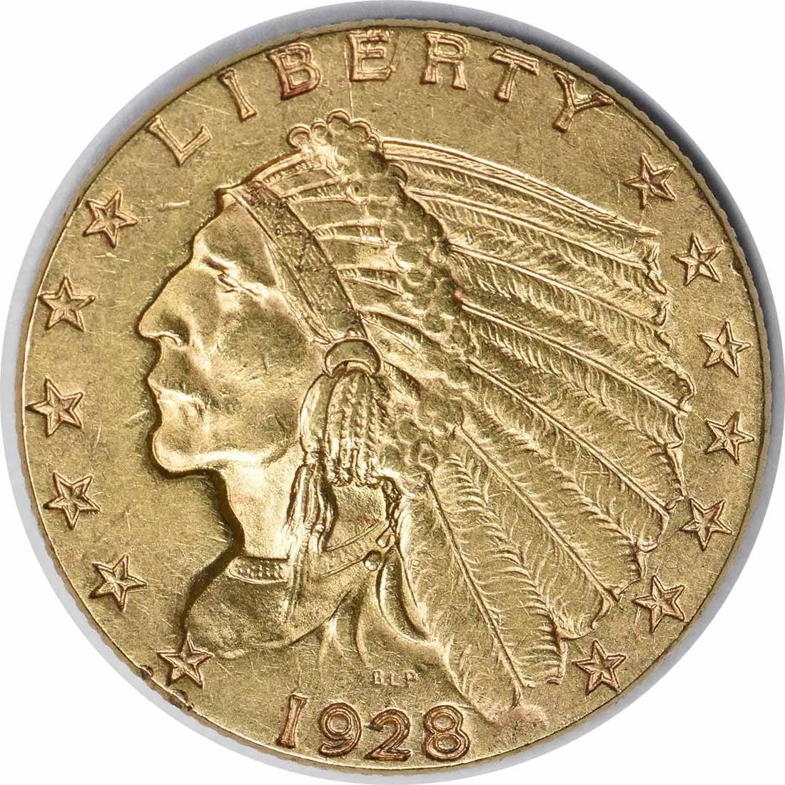 1928 Gold Indian $2.50 Coin by Bela Lyon Pratt AU Uncertified: 1928 Gold Indian $2.50 Coin by Bela Lyon Pratt AU Uncertified This 1928 $2.50 Gold Indian coin features a stunning design by Bela Lyon Pratt, showcasing the iconic Indian head motif. It is classified