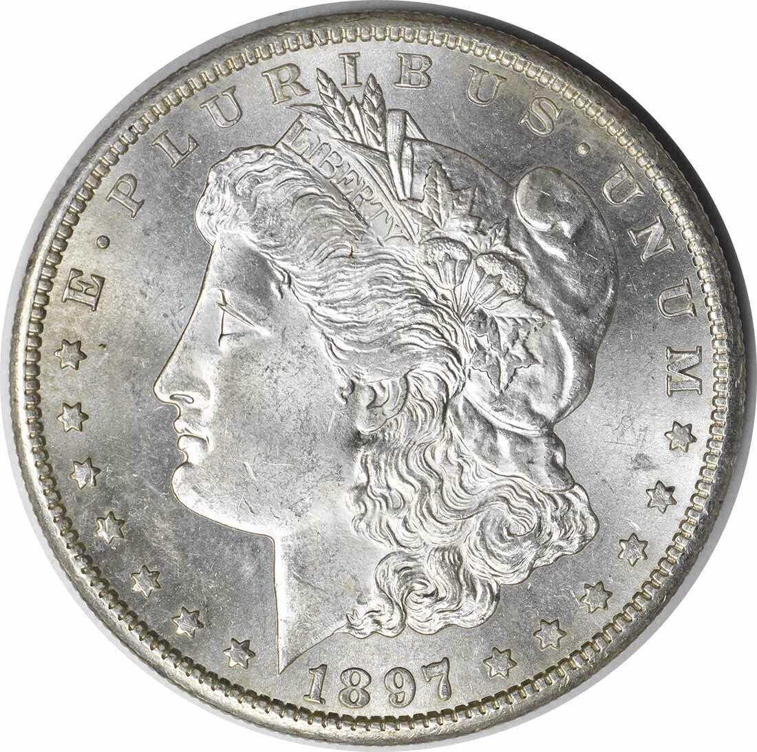 1897-S Morgan Silver Dollar Choice BU Uncertified Silver Coin (1 of 2)