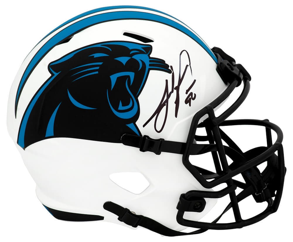 Julius Peppers Signed Carolina Panthers Lunar Eclipse Helmet with COA (1 of 1)