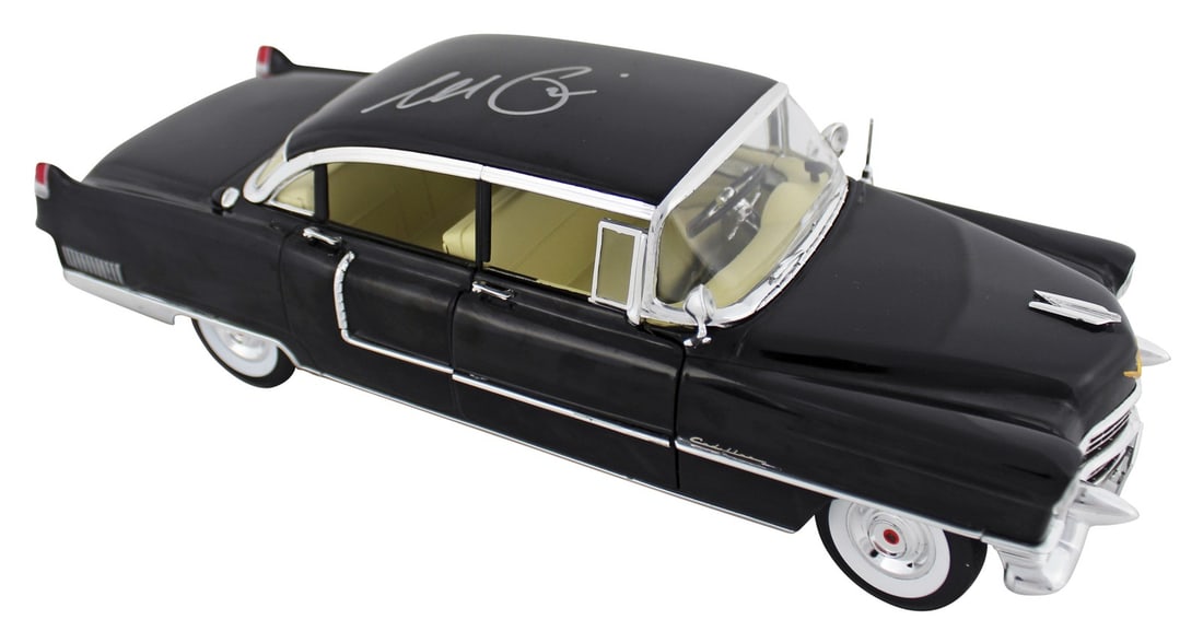Al Pacino Signed 1955 Cadillac The Godfather 1:18 Die Cast BAS Authenticated: Al Pacino Signed 1955 Cadillac The Godfather 1:18 Die Cast BAS Authenticated This limited edition 1:18 scale die-cast model of a 1955 Cadillac Fleetwood Series 60 features a stunning green finish and