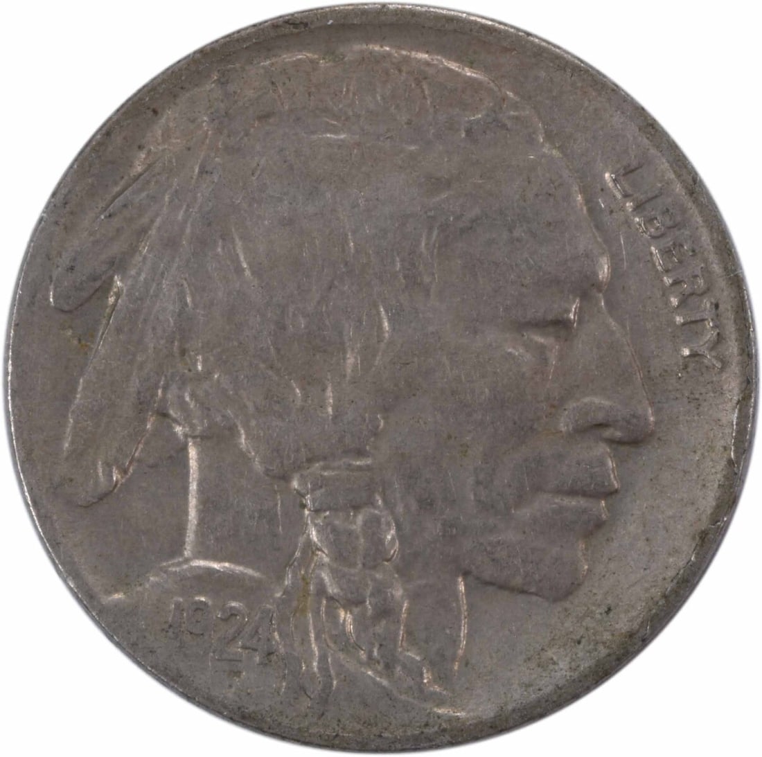 1924-D Buffalo Nickel Extra Fine Uncertified Denver Mint Coin: 1924-D Buffalo Nickel Extra Fine Uncertified Denver Mint Coin This 1924-D Buffalo Nickel is an exquisite example of American coinage. Struck at the Denver Mint, this coin features the iconic Buffalo d
