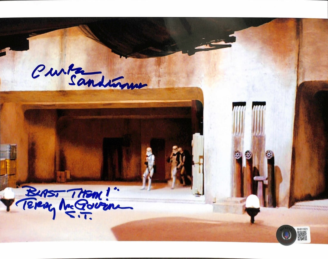 Star Wars Autographed 8x10 Photo by Terry McGovern Chris Bunn Beckett Certified: Star Wars Autographed 8x10 Photo by Terry McGovern Chris Bunn Beckett Certified This autographed 8x10 photograph features the signatures of Terry McGovern and Chris Bunn, both of whom contributed to t