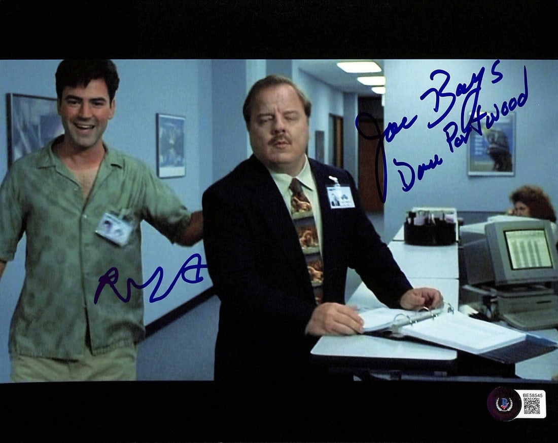 Joe Bays Ron Livingston Autographed 8x10 Office Space Photo Beckett Certified: Joe Bays Ron Livingston Autographed 8x10 Office Space Photo Beckett Certified This is an autographed 8x10 photograph featuring Joe Bays and Ron Livingston from the cult classic film Office Space. Sign