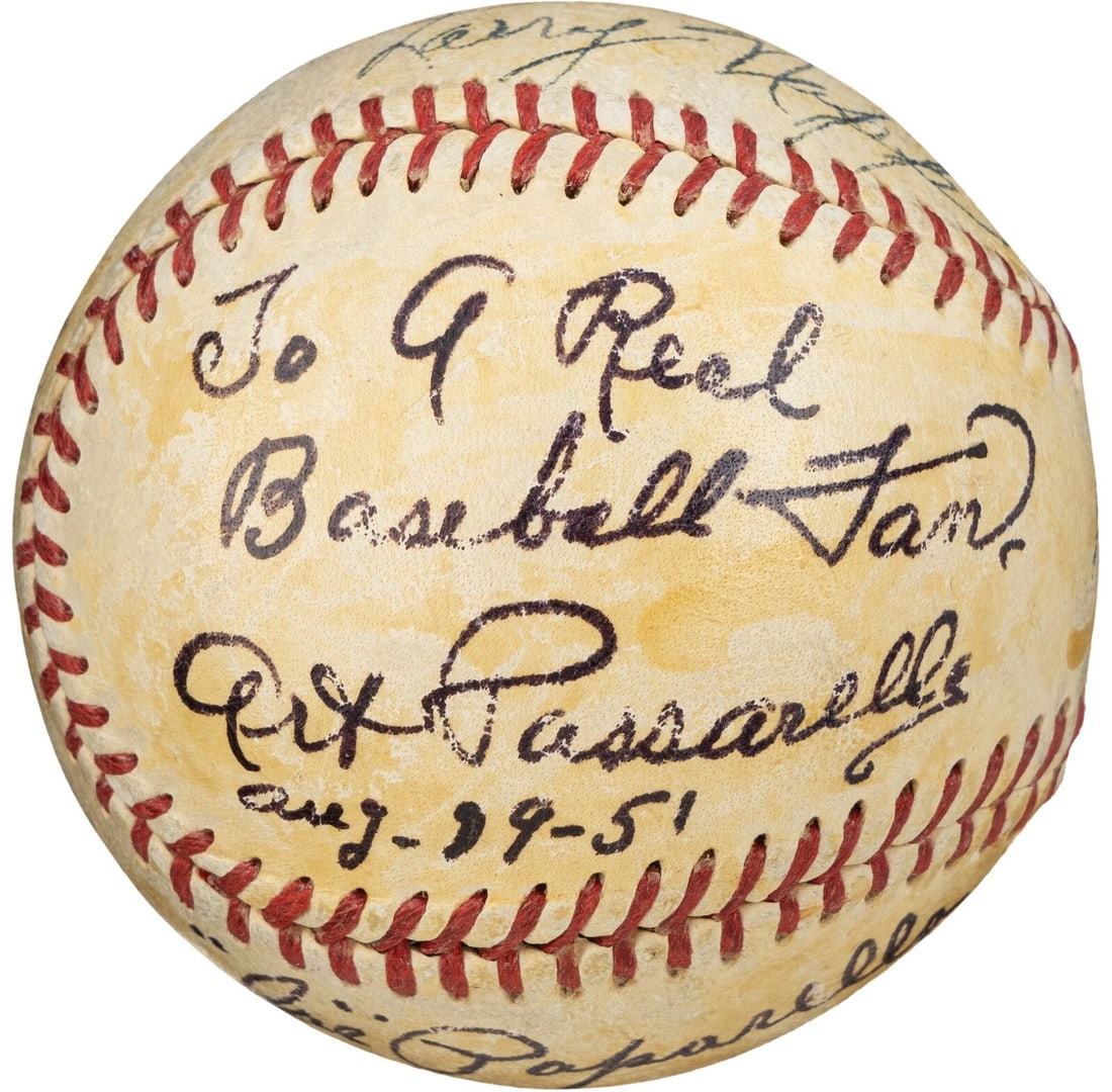 Eddie Gaedel August 19 1951 Signed Game Used Baseball Umpires Beckett Authenticated: Eddie Gaedel August 19 1951 Signed Game Used Baseball Umpires Beckett Authenticated This historic game-used baseball commemorates Eddie Gaedel's unique at-bat on August 19, 1951. The Official American