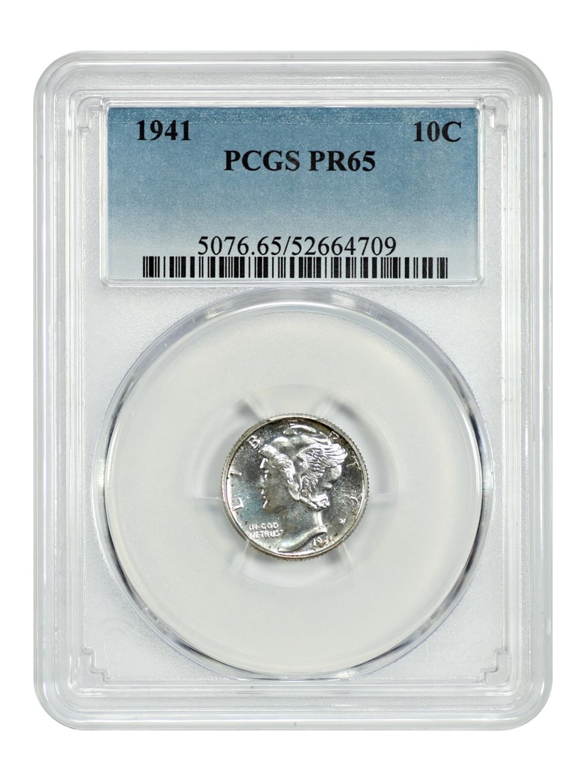 1941 Mercury Dime PCGS PR65 Uncirculated 10C Philadelphia (1 of 6)