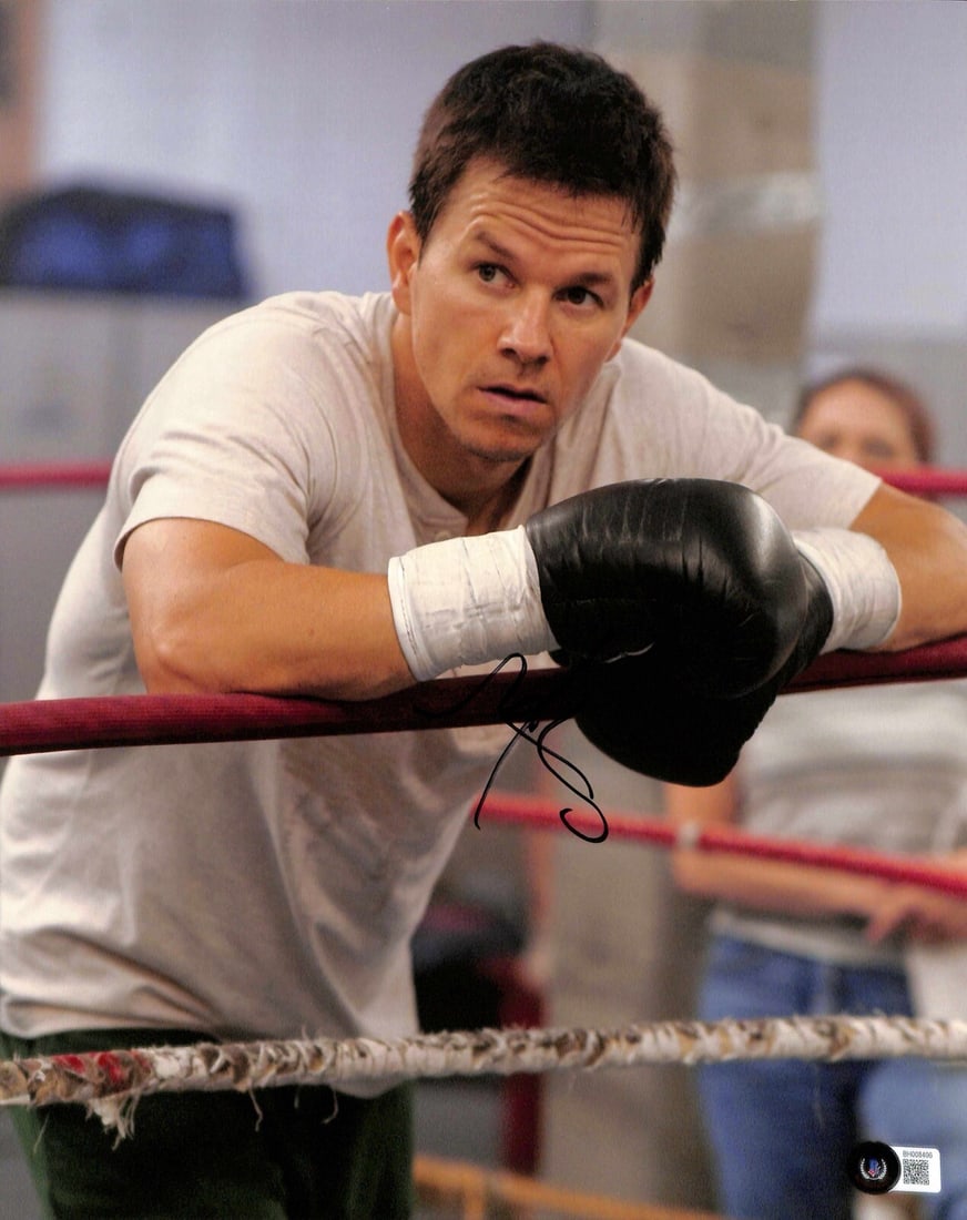 Mark Wahlberg Signed 11x14 Photograph Mickey Ward The Fighter Beckett Certified: Mark Wahlberg Signed 11x14 Photograph Mickey Ward The Fighter Beckett Certified This is an autographed 11x14 photograph of Mark Wahlberg, who portrayed Mickey Ward in the acclaimed movie "The Fighter.