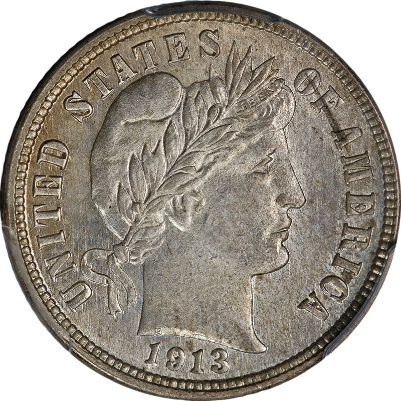 1913-P Barber Dime PCGS MS65 Silver Coin Superb Eye Appeal (1 of 4)