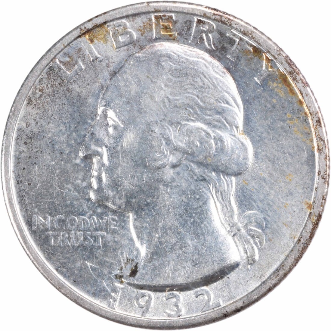 1932-S Washington Quarter 90% Silver AU Uncertified Coin: 1932-S Washington Quarter 90% Silver AU Uncertified Coin This 1932-S Washington Silver Quarter is a beautiful piece of American numismatic history. Featuring a design by John Flanagan, this quarter sh