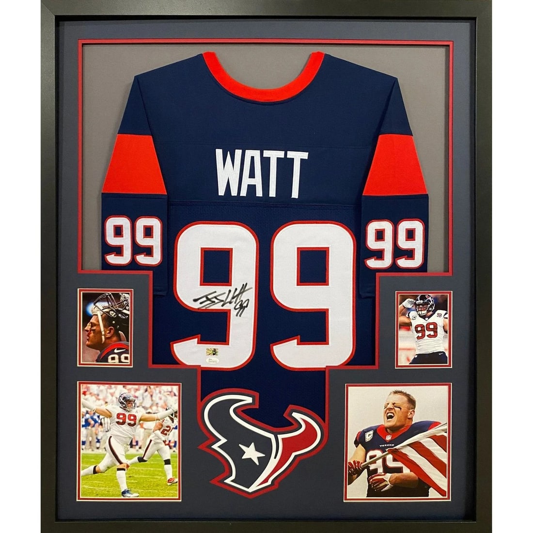 J.J. Watt Signed Framed Houston Texans Jersey JSA Authenticated (1 of 3)