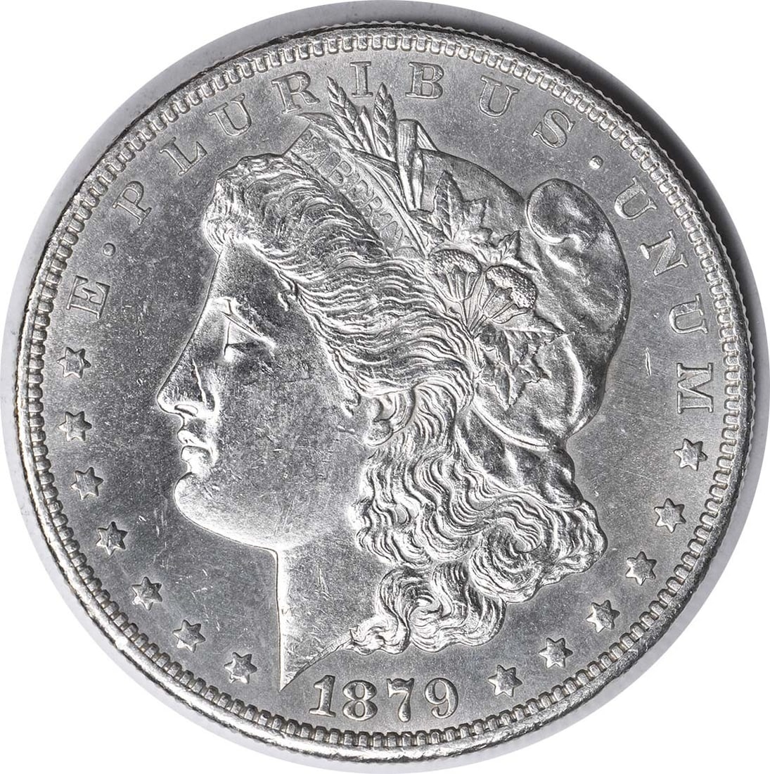 1879-S VAM 52 Morgan Silver Dollar BU Uncertified: 1879-S VAM 52 Morgan Silver Dollar BU Uncertified This 1879-S VAM 52 Morgan Silver Dollar features the distinctive Reverse of 1878, showcasing its historical significance and craftsmanship. The coin i