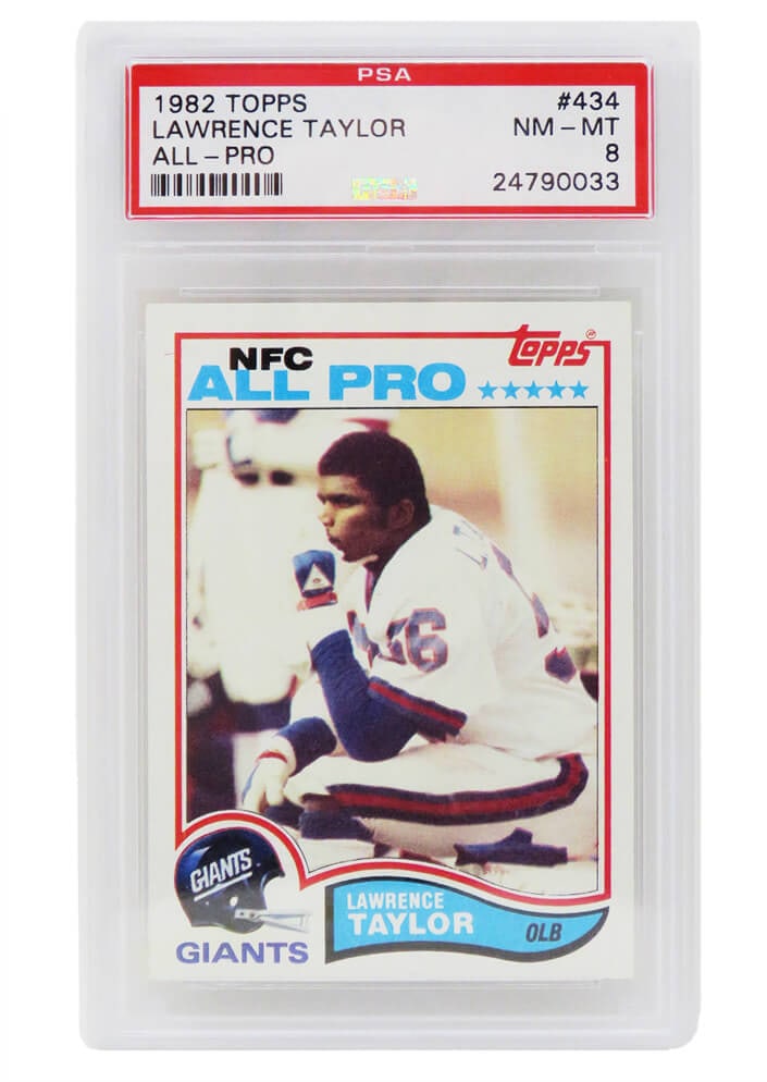 1982 Topps Lawrence Taylor Rookie Card #434 PSA 8 Giants (1 of 2)