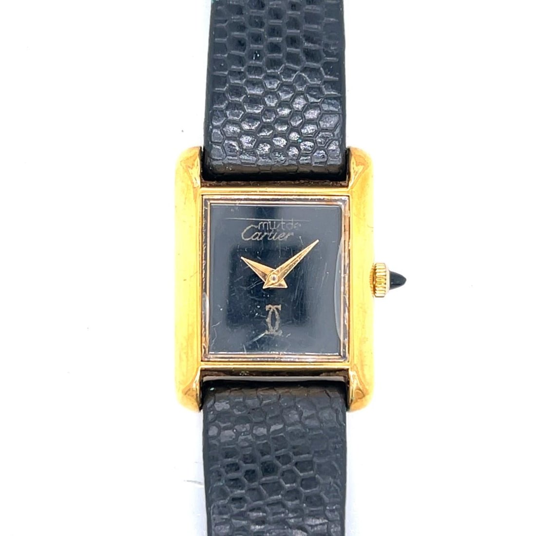 Must de Cartier women's watch with 18K gold electroplated case (1 of 4)