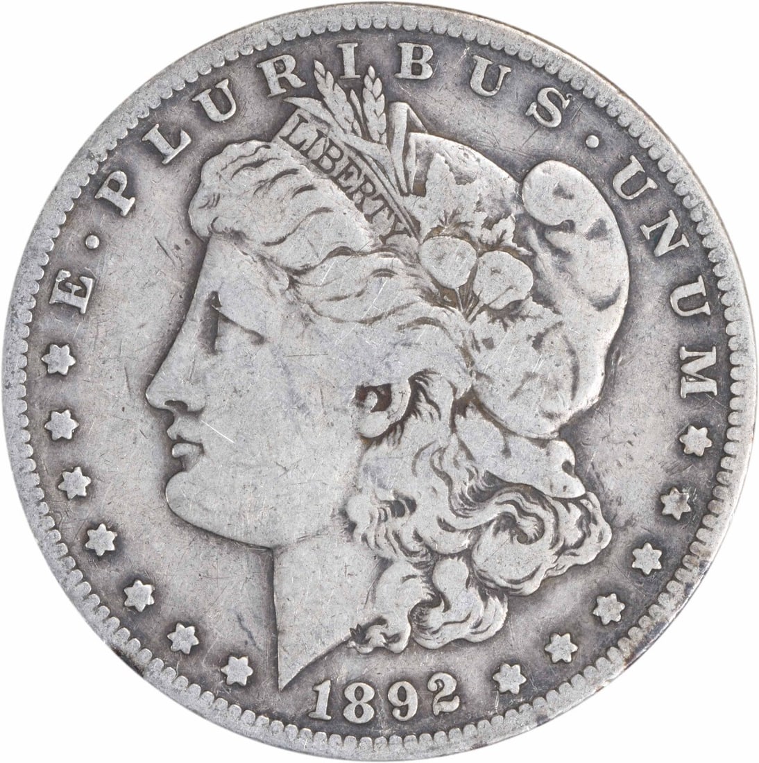 1892-S Morgan Silver Dollar F Uncertified 90% Silver San Francisco: 1892-S Morgan Silver Dollar F Uncertified 90% Silver San Francisco This 1892-S Morgan Silver Dollar is a classic piece of numismatic history. Struck in San Francisco, this coin showcases the iconic de