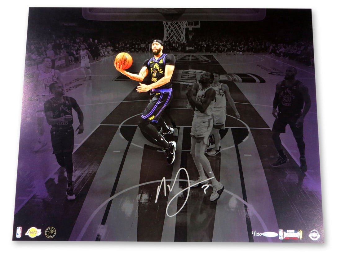 Anthony Davis Autographed 16x20 Lakers Photo Limited Edition 1/150 Upper Deck (1 of 4)