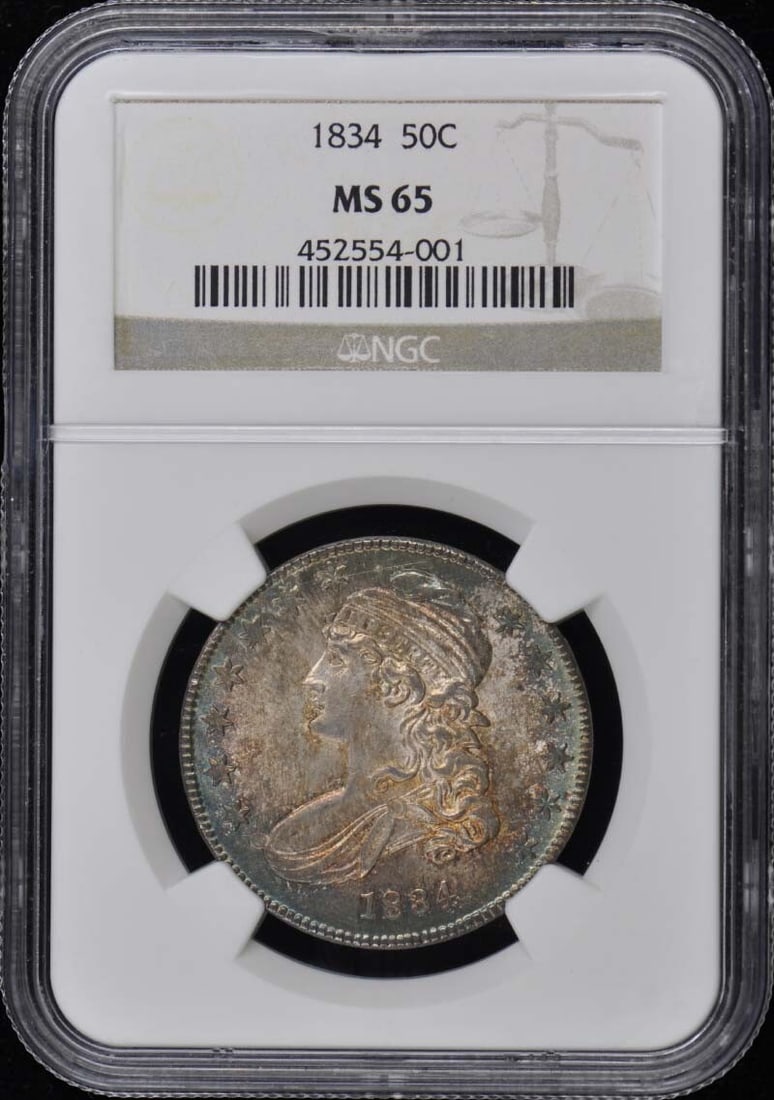1834 NGC MS65 Capped Bust Half Dollar Coin Philadelphia (1 of 4)