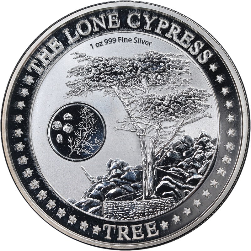 Roll of 20 Niue 2022 1 oz Silver Lone Cypress Tree $2 Coins: Roll of 20 Niue 2022 1 oz Silver Lone Cypress Tree $2 Coins This is a 2022 Niue 1 Ounce Silver $2 The Lone Cypress Tree coin roll, containing twenty uncirculated coins. Each coin is struck from .999 f