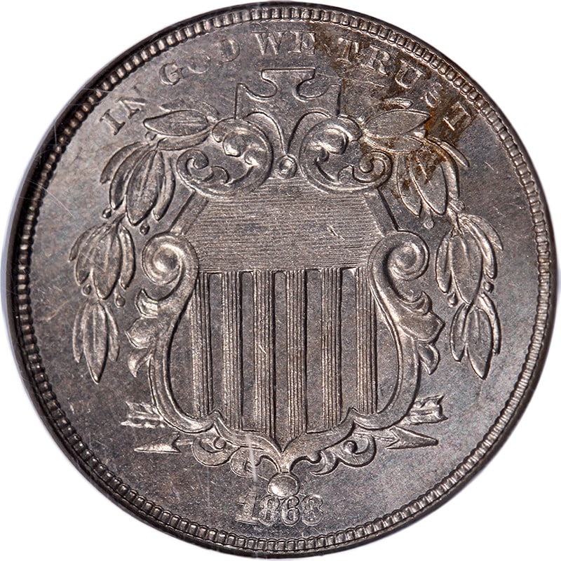 1868 Shield Nickel NGC MS65 Uncirculated Great Eye Appeal (1 of 4)