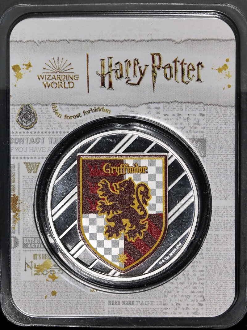 2025 Colorized Harry Potter Gryffindor 1 oz Silver Coin in OGP (1 of 2)